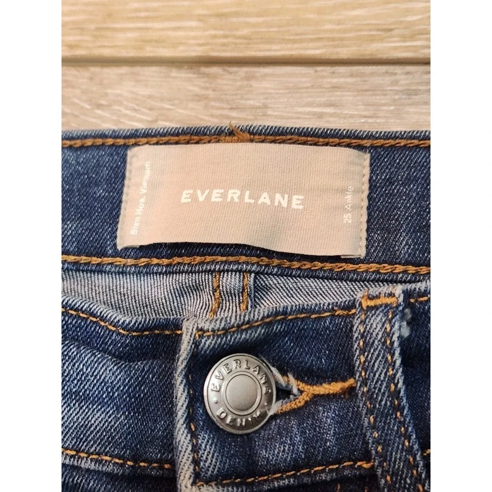 Everlane Skinny Ankle Length Medium Wash Jeans Size 25